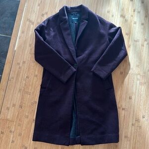 Madewell Monsieur Coat in Plum